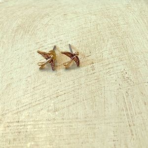 Golden Bird Earrings